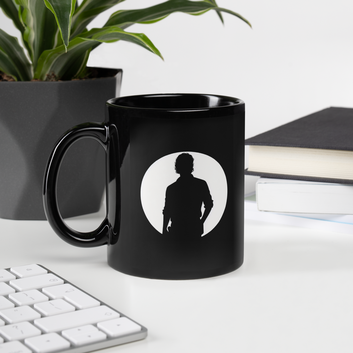 Rick Grimes Black Glossy Mug