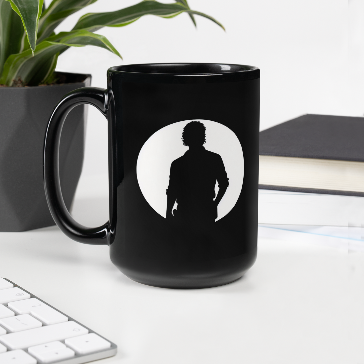 Rick Grimes Black Glossy Mug