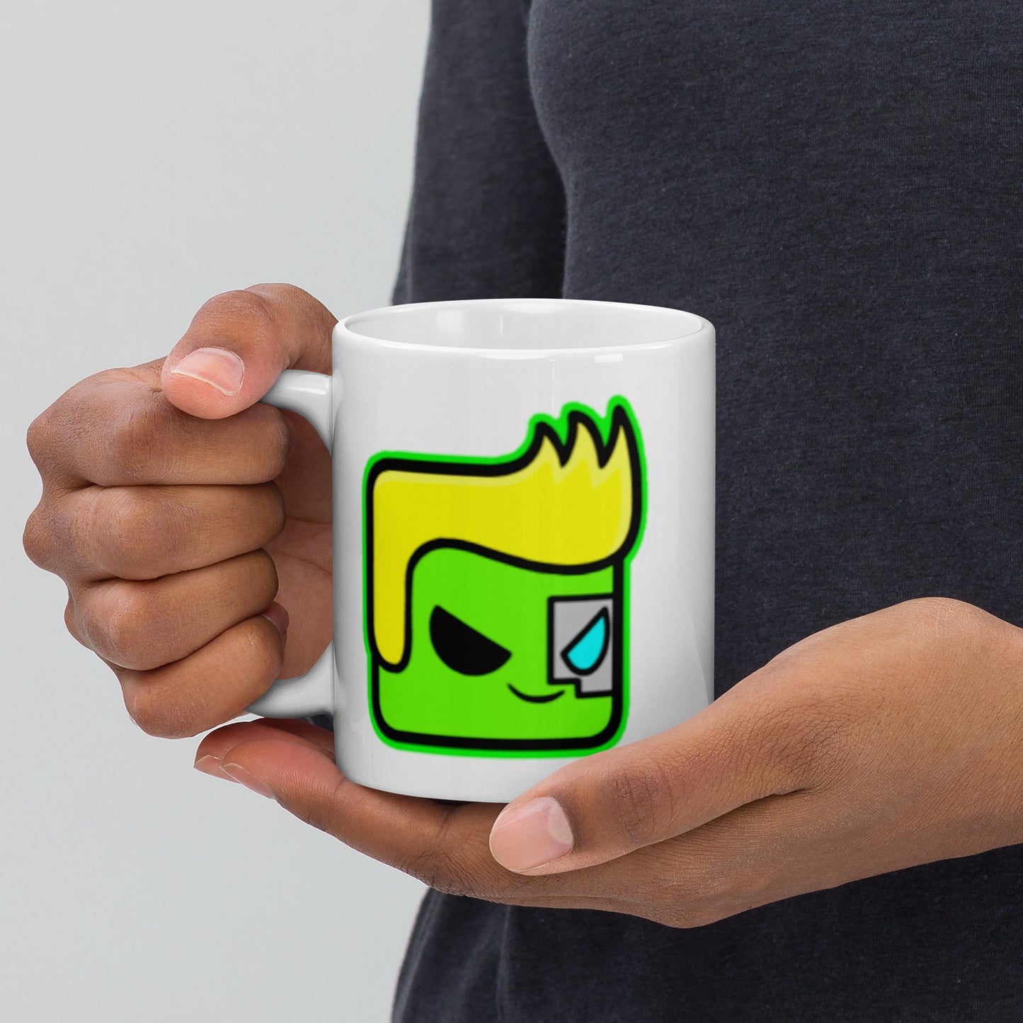 Glowst White glossy mug