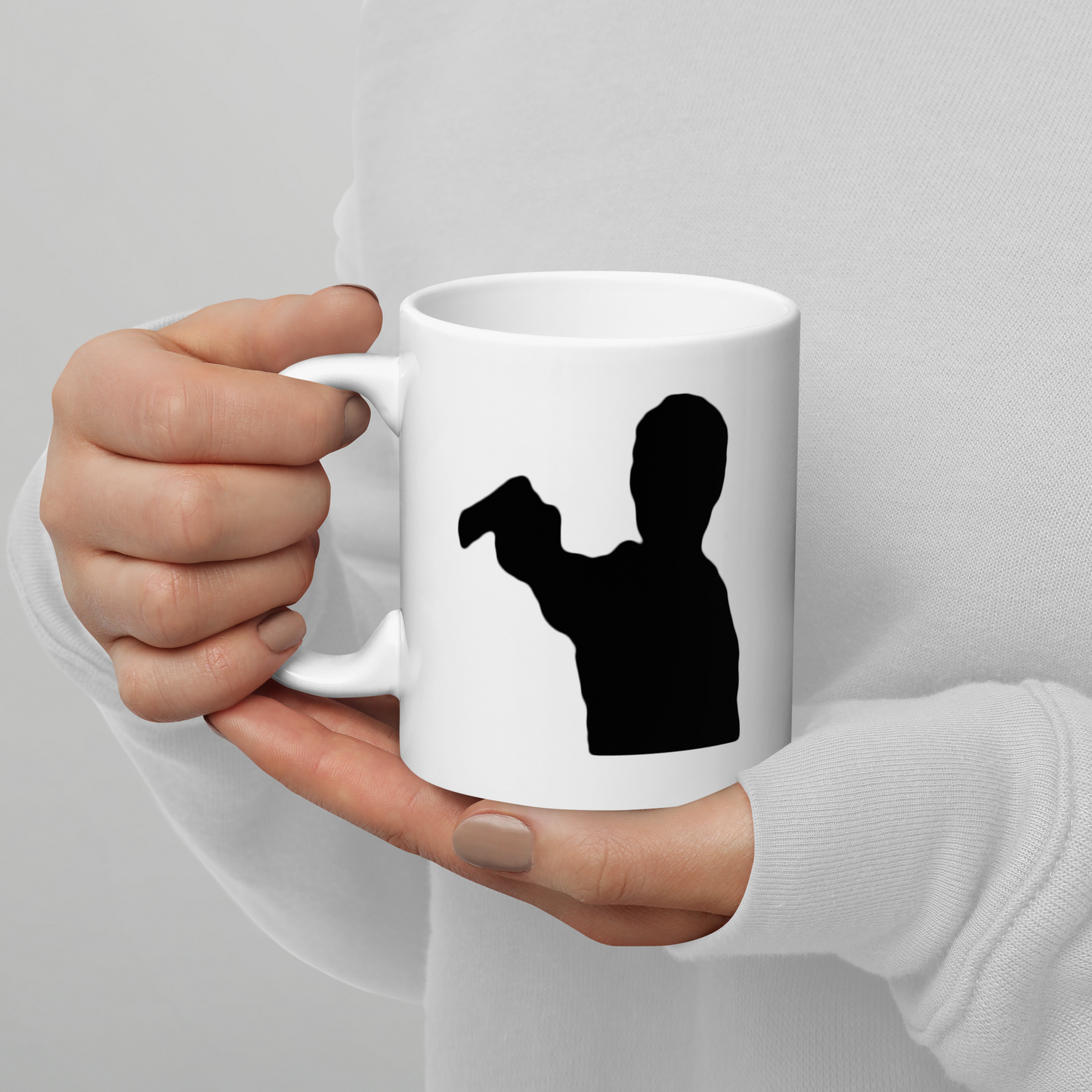 Rick Grimes White glossy mug