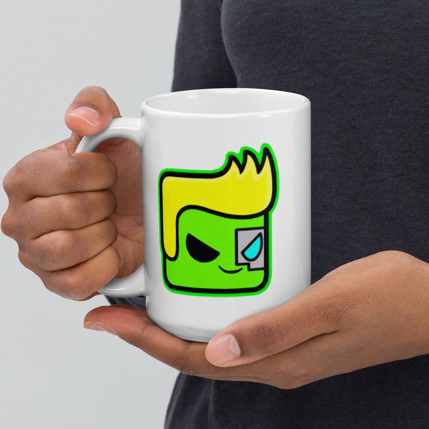 Glowst White glossy mug