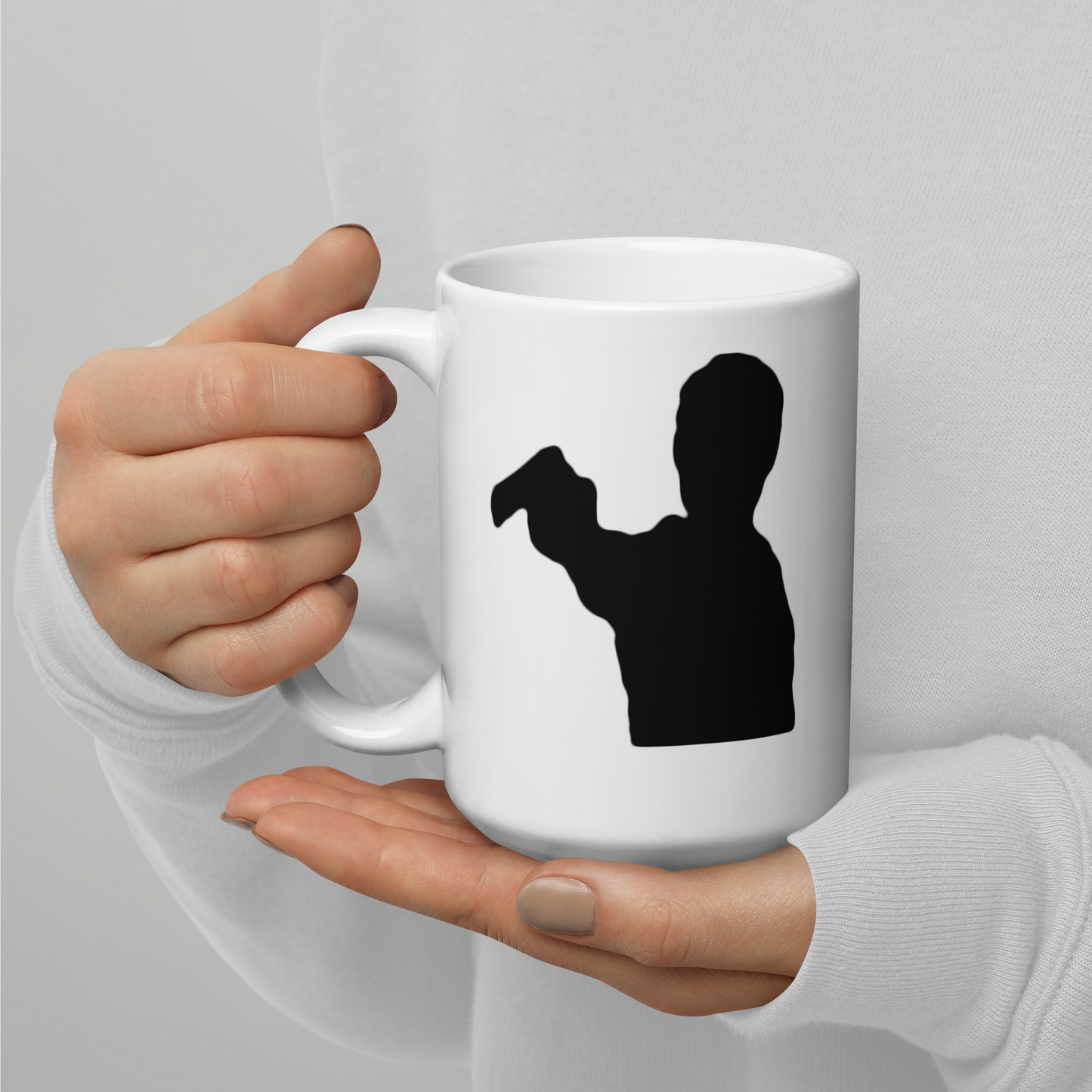 Rick Grimes White glossy mug