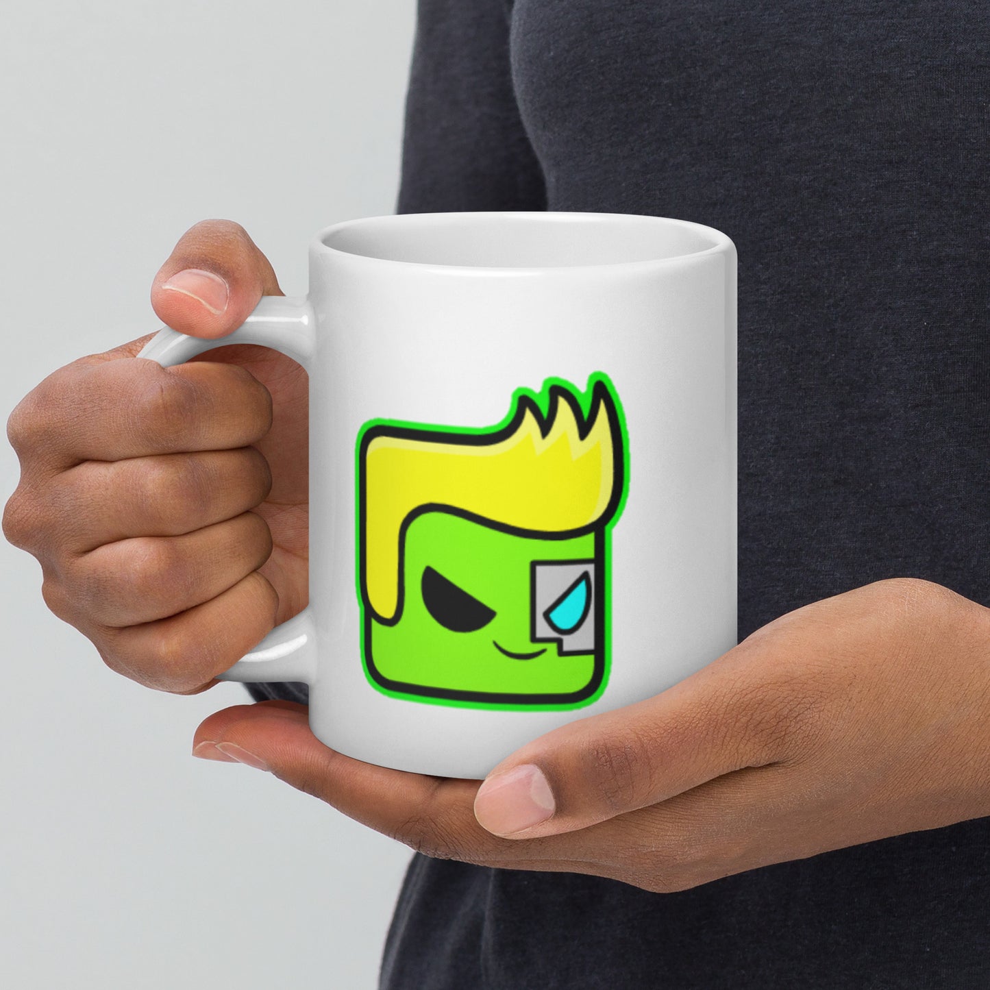 Glowst White glossy mug