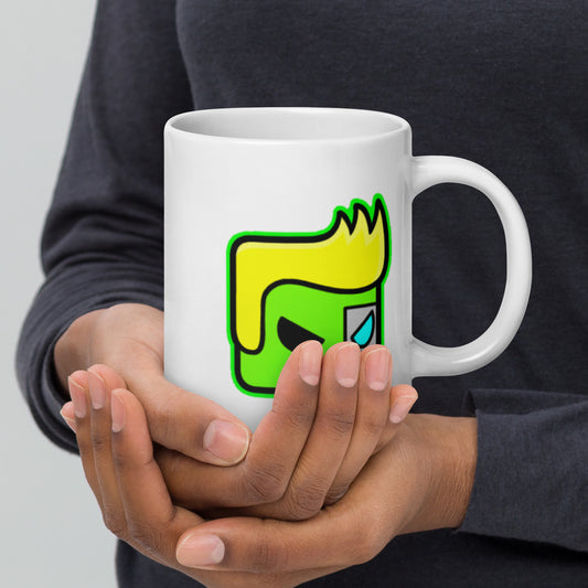 Glowst White glossy mug